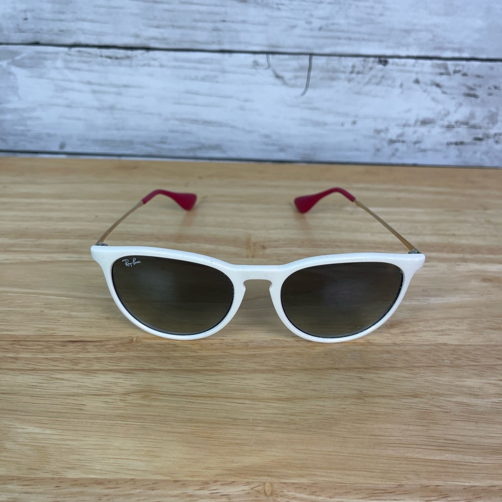 Ray-Ban Erika Classic Sunglasses Custom white & pink